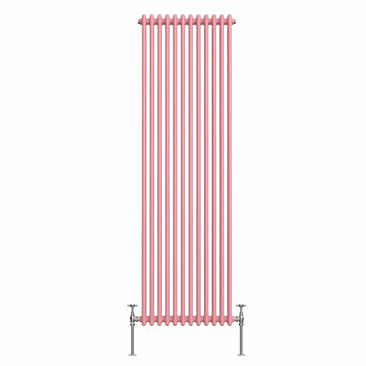 Ferentino - Traditional vertical column radiator light pink