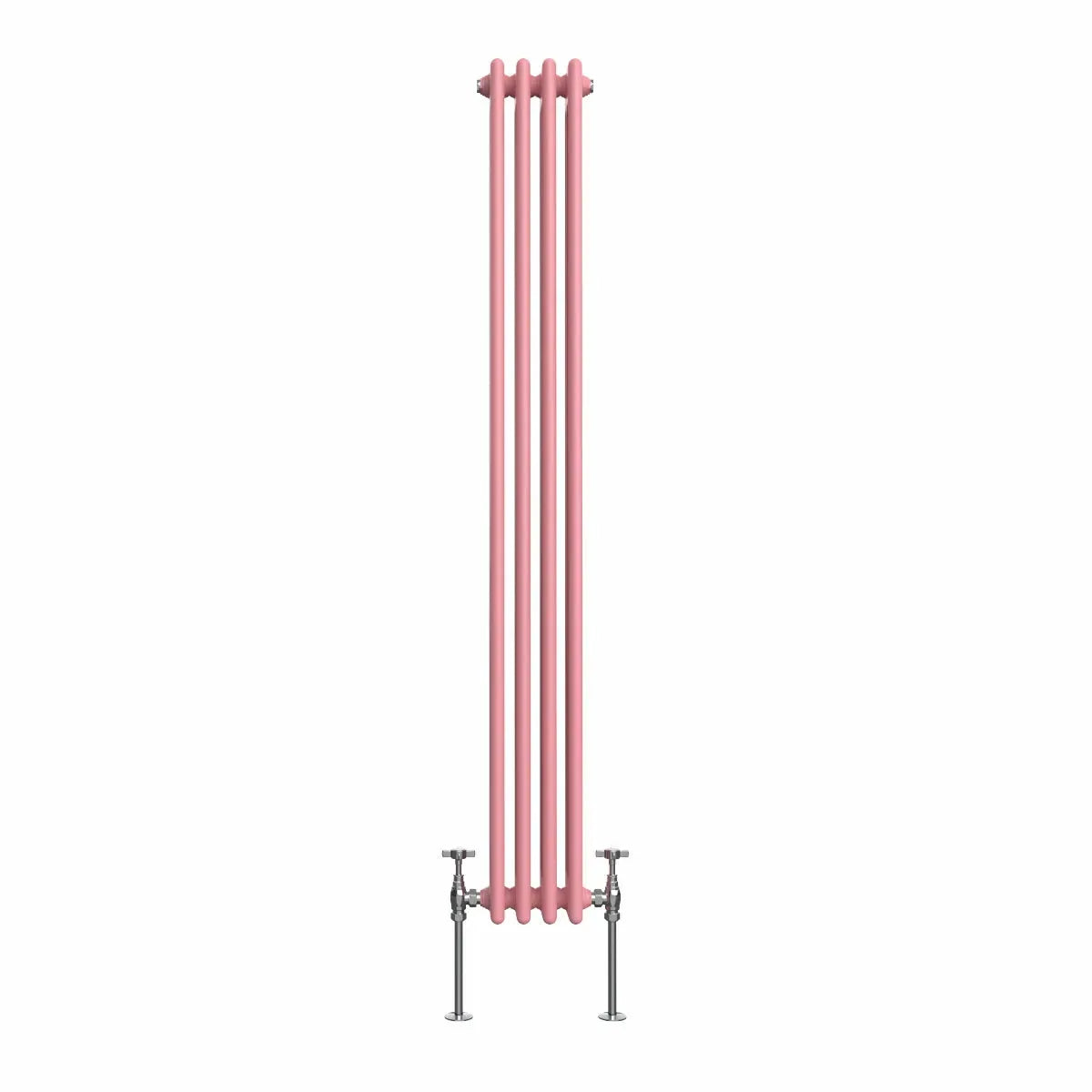 Ferentino - Traditional vertical column radiator light pink