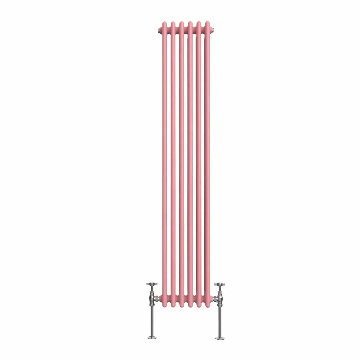 Ferentino - Traditional vertical column radiator light pink