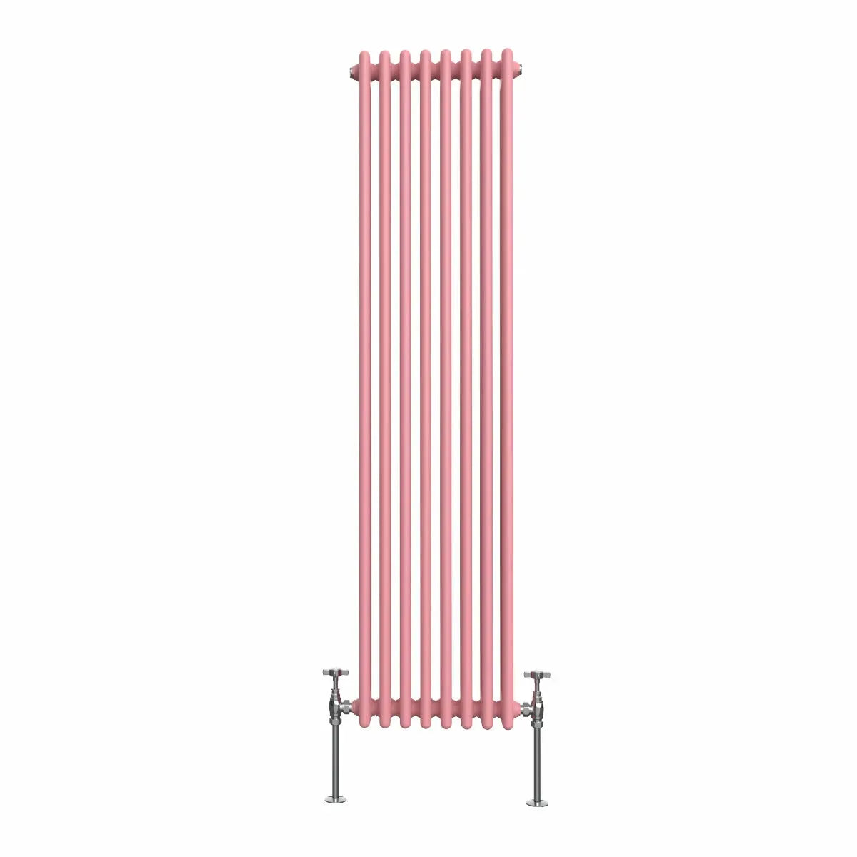 Ferentino - Traditional vertical column radiator light pink