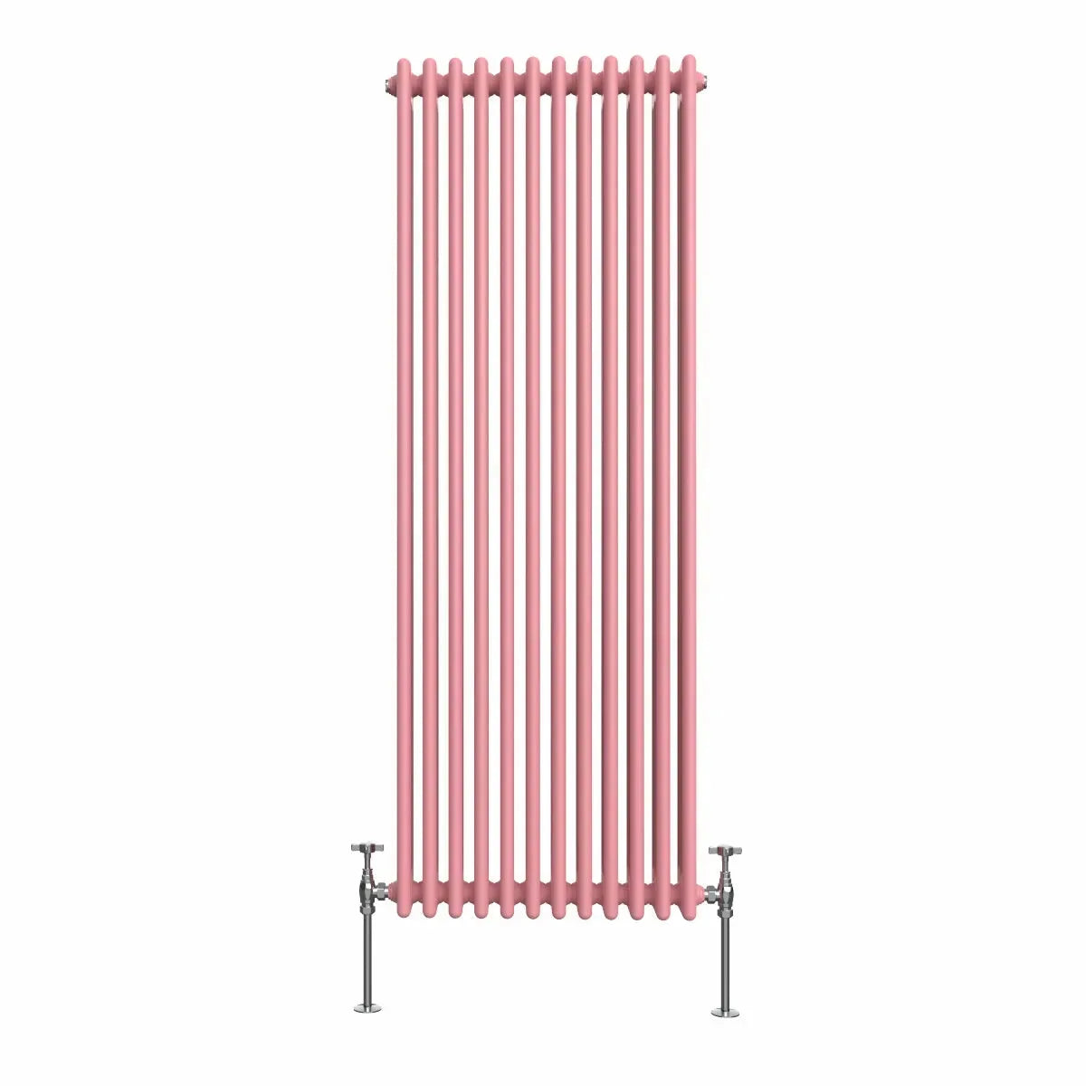 Ferentino - Traditional vertical column radiator light pink