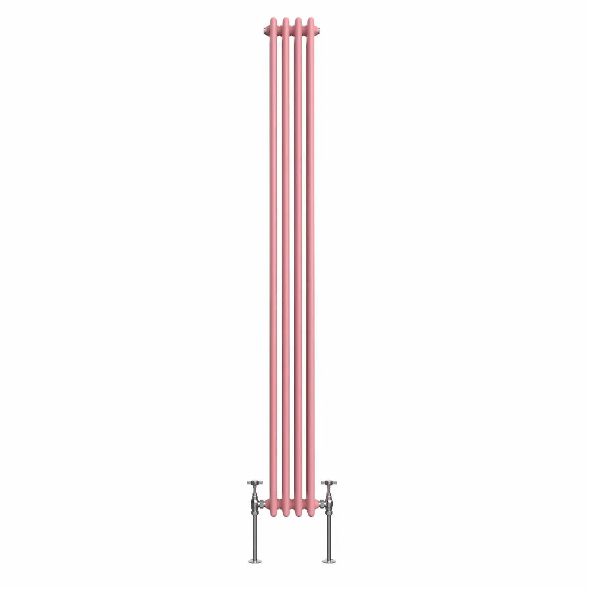 Ferentino - Traditional vertical column radiator light pink