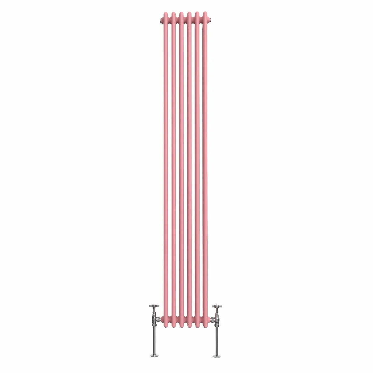 Ferentino - Traditional vertical column radiator light pink