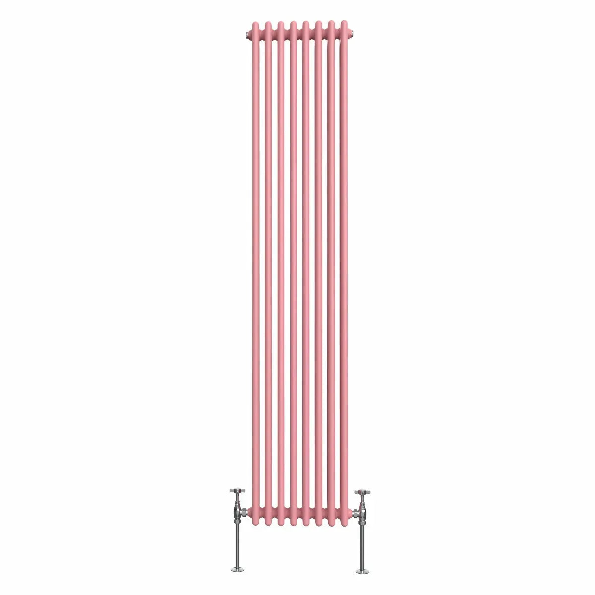 Ferentino - Traditional vertical column radiator light pink