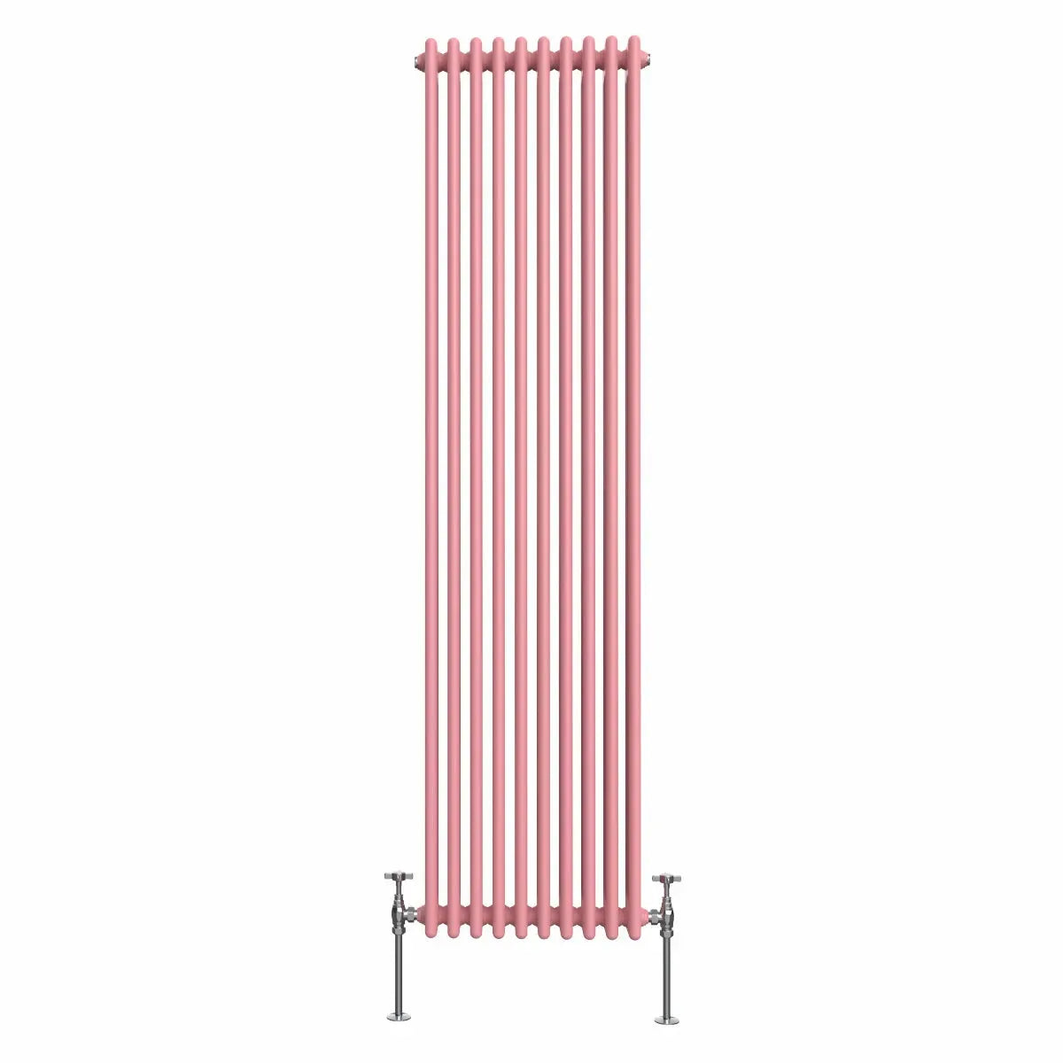 Ferentino - Traditional vertical column radiator light pink