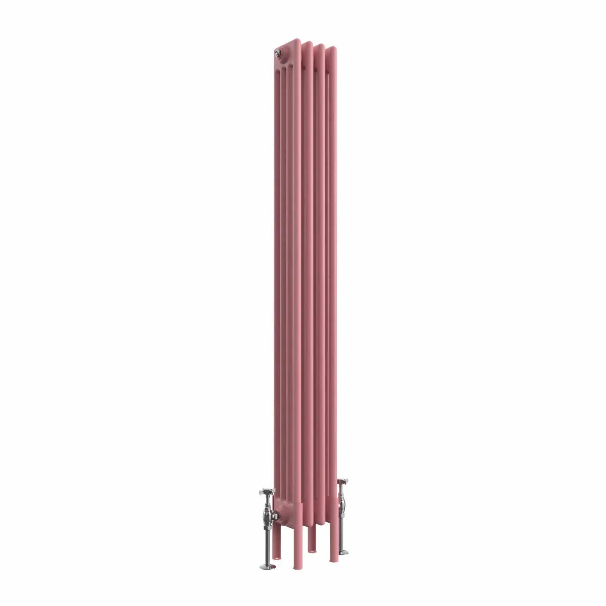 Ferentino - Traditional vertical column radiator light pink