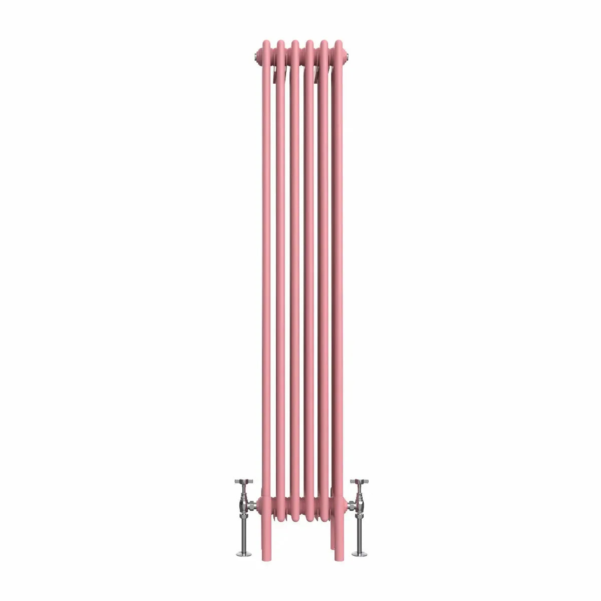 Ferentino - Traditional vertical column radiator light pink