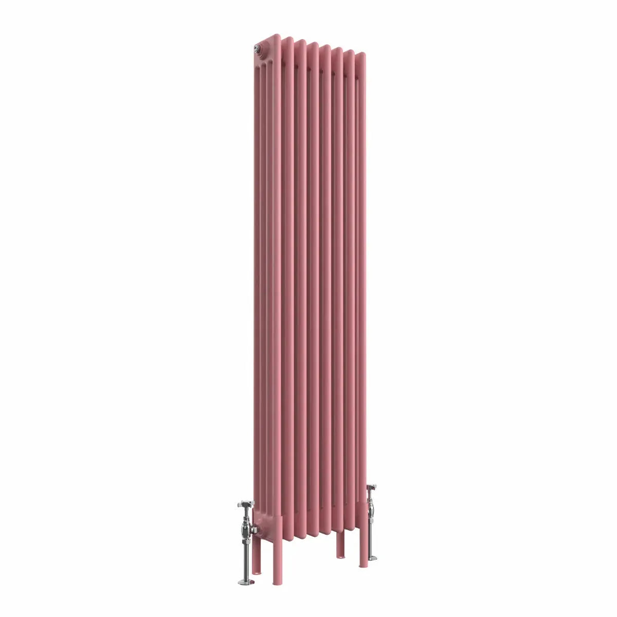 Ferentino - Traditional vertical column radiator light pink