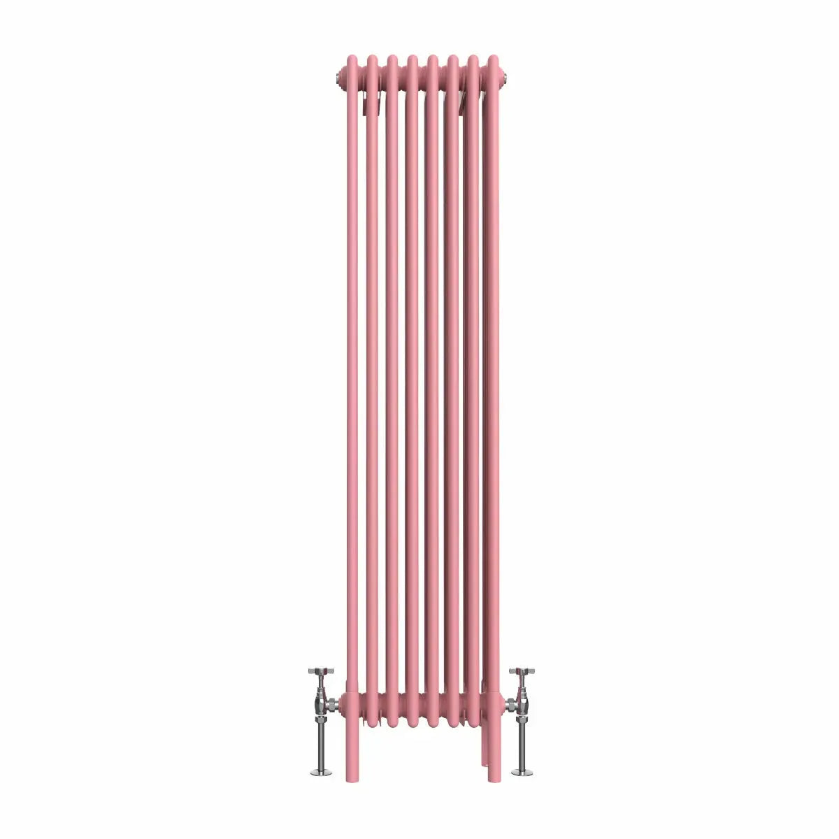 Ferentino - Traditional vertical column radiator light pink