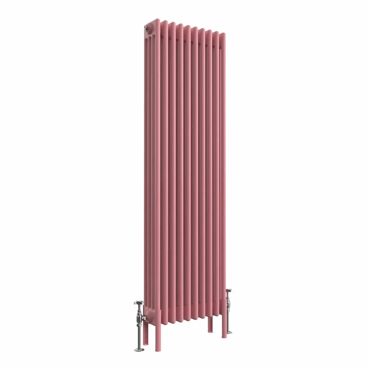 Ferentino - Traditional vertical column radiator light pink