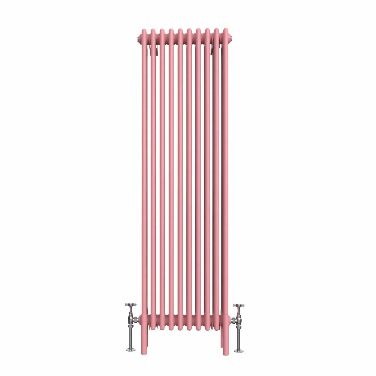 Ferentino - Traditional vertical column radiator light pink