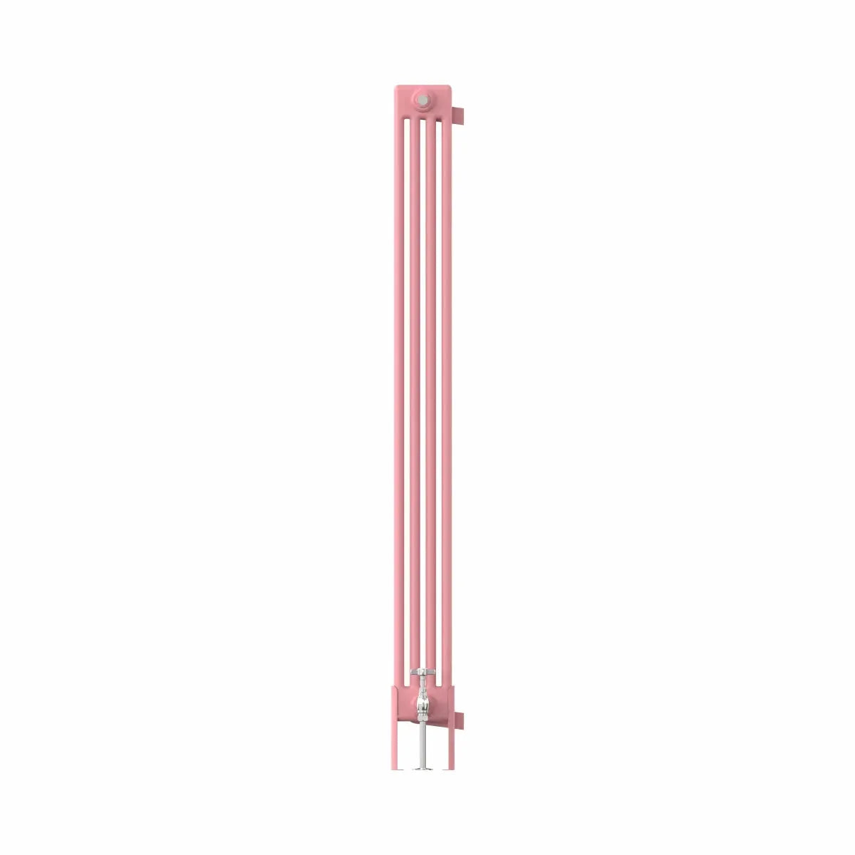 Ferentino - Traditional vertical column radiator light pink