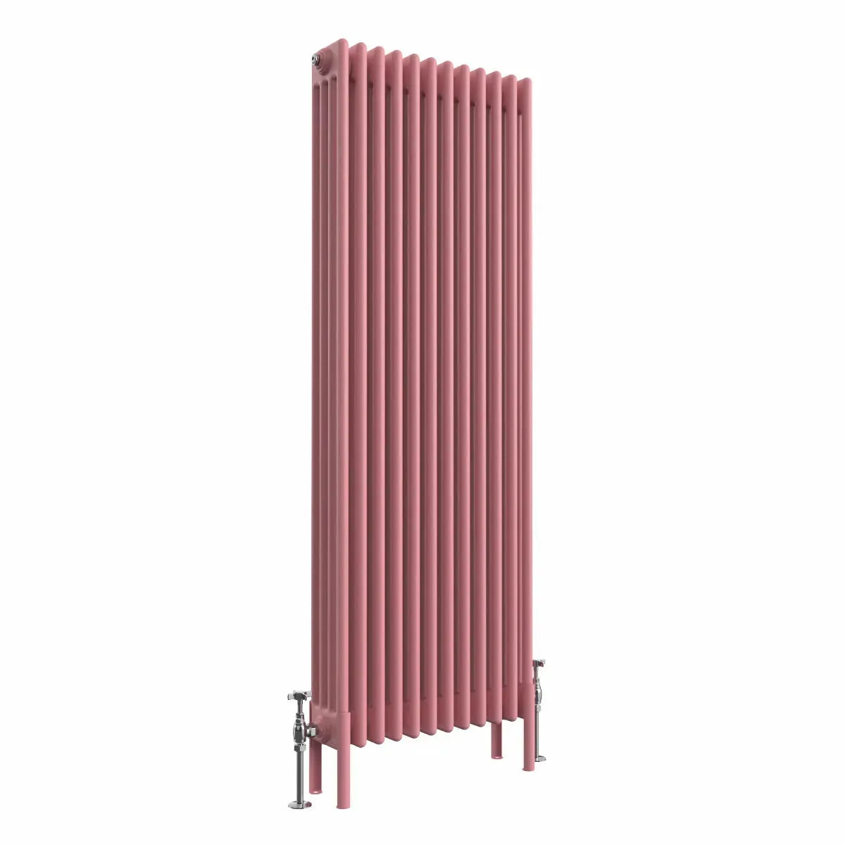 Ferentino - Traditional vertical column radiator light pink