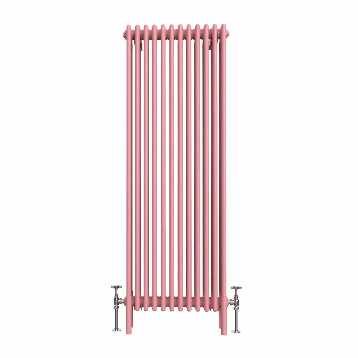 Ferentino - Traditional vertical column radiator light pink