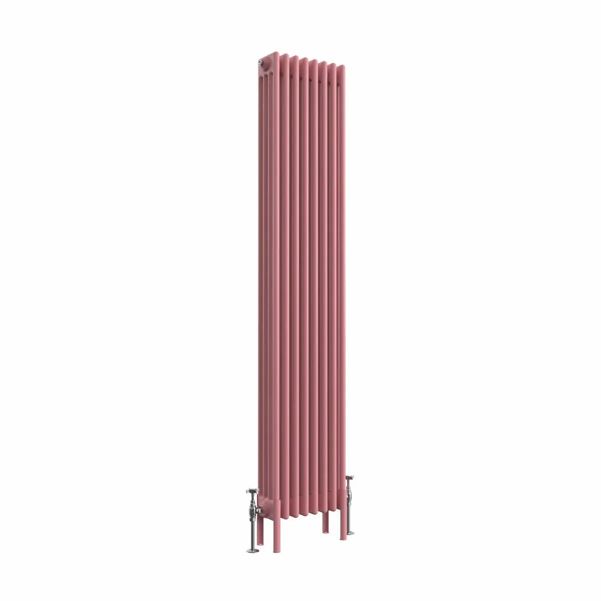 Ferentino - Traditional vertical column radiator light pink