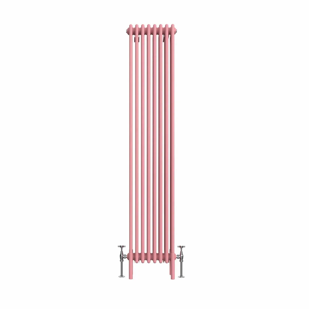 Ferentino - Traditional vertical column radiator light pink