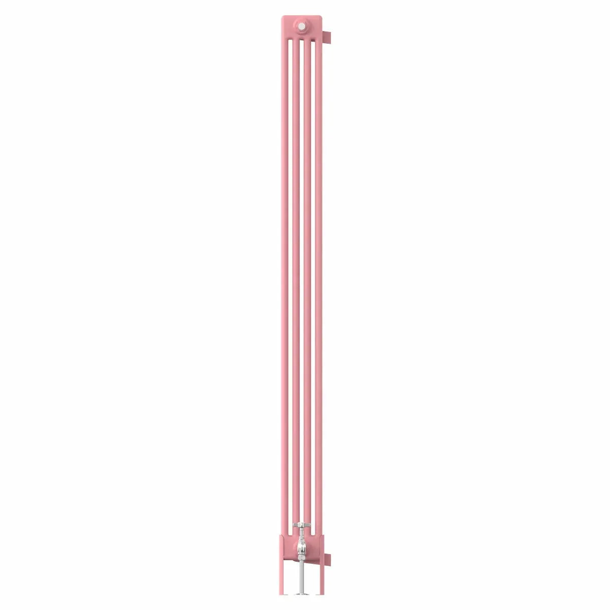 Ferentino - Traditional vertical column radiator light pink