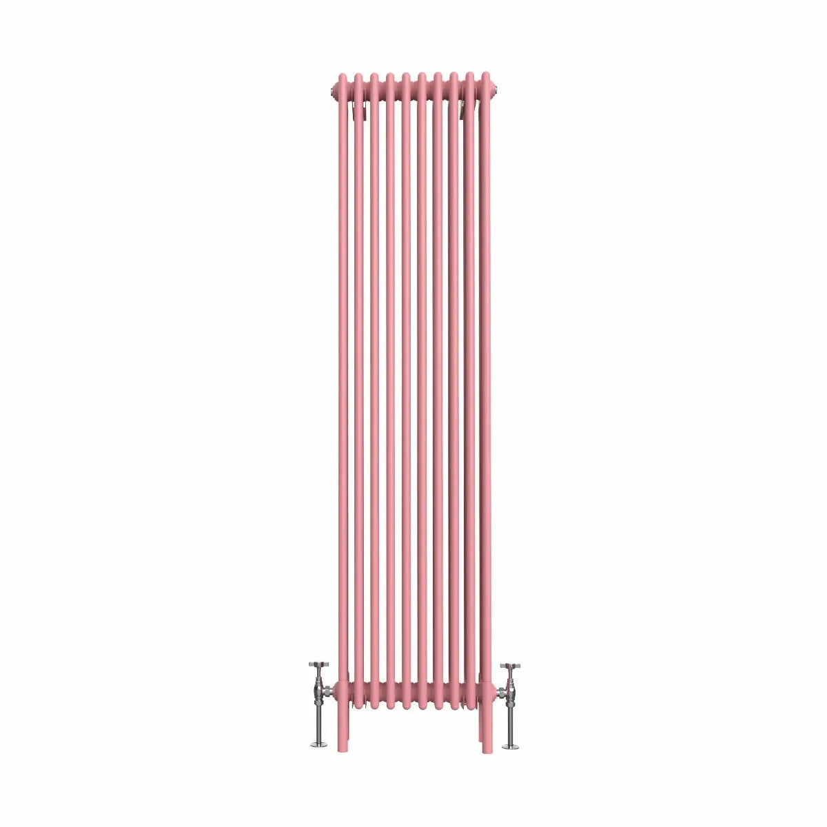 Ferentino - Traditional vertical column radiator light pink