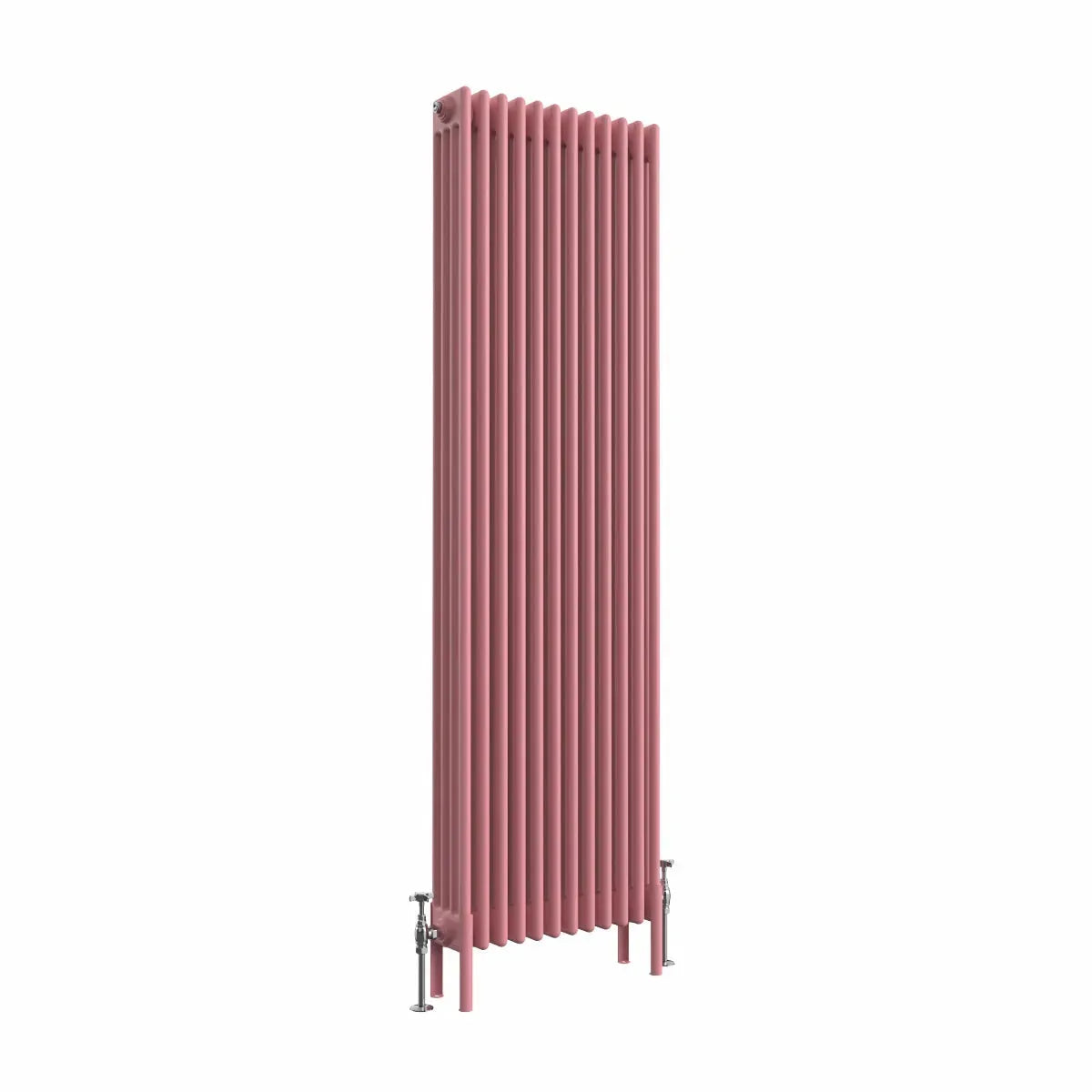 Ferentino - Traditional vertical column radiator light pink