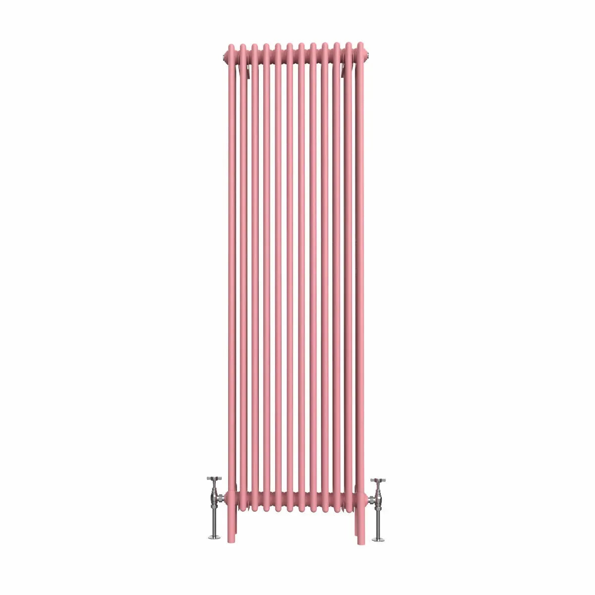 Ferentino - Traditional vertical column radiator light pink