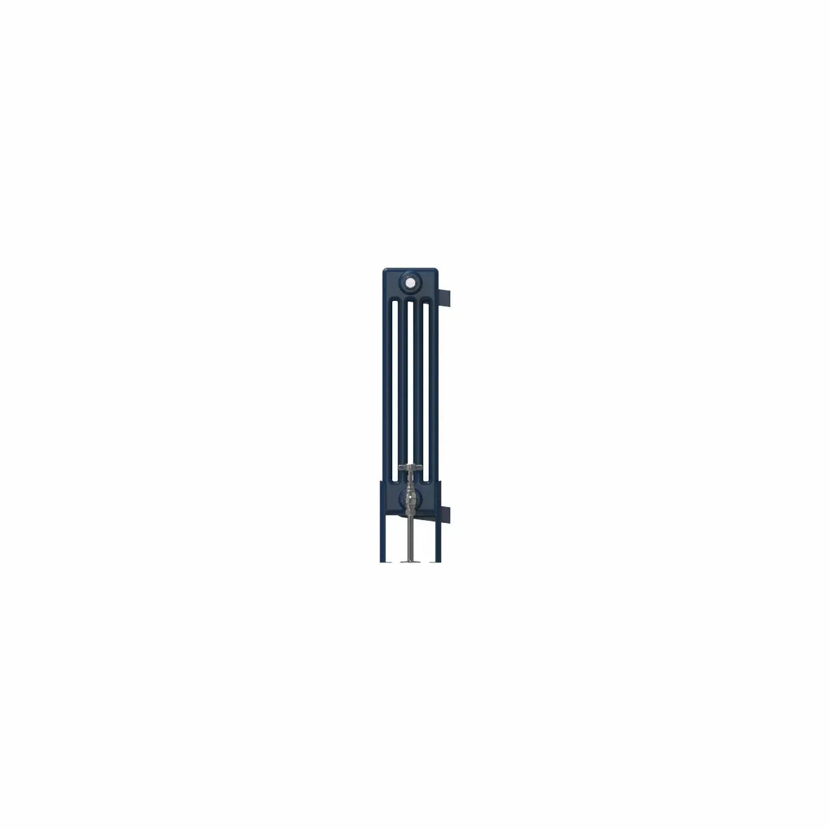 Ferentino - Traditional horizontal column radiator sapphire blue