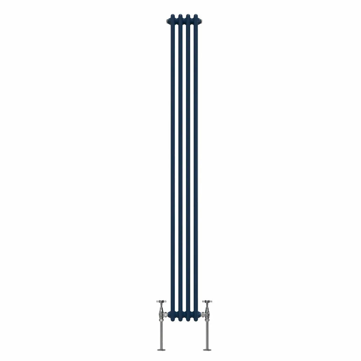 Ferentino - Traditional vertical column radiator sapphire blue