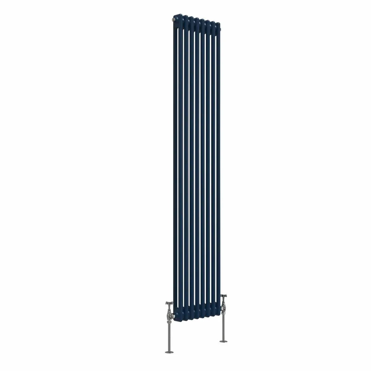 Ferentino - Traditional vertical column radiator sapphire blue