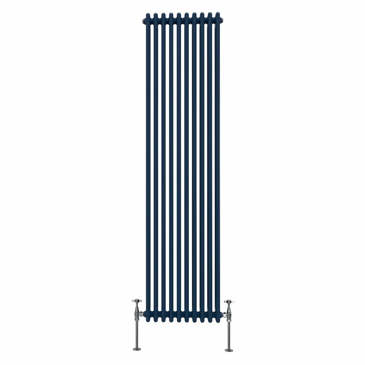 Ferentino - Traditional vertical column radiator sapphire blue