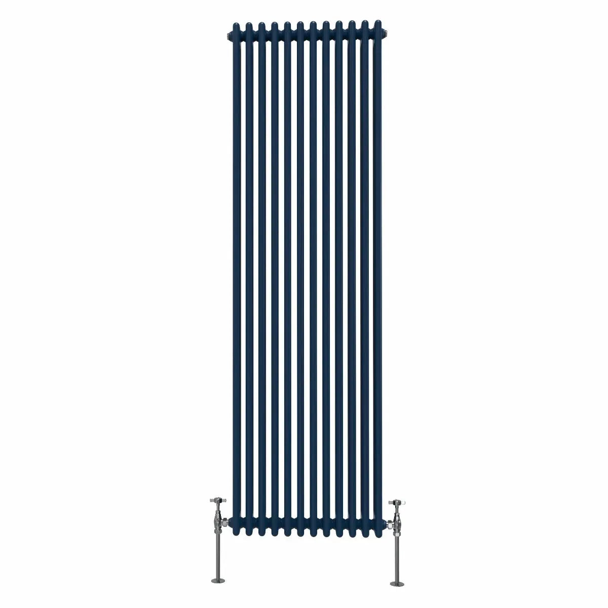 Ferentino - Traditional vertical column radiator sapphire blue