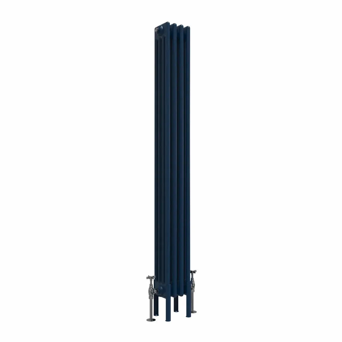 Ferentino - Traditional vertical column radiator sapphire blue