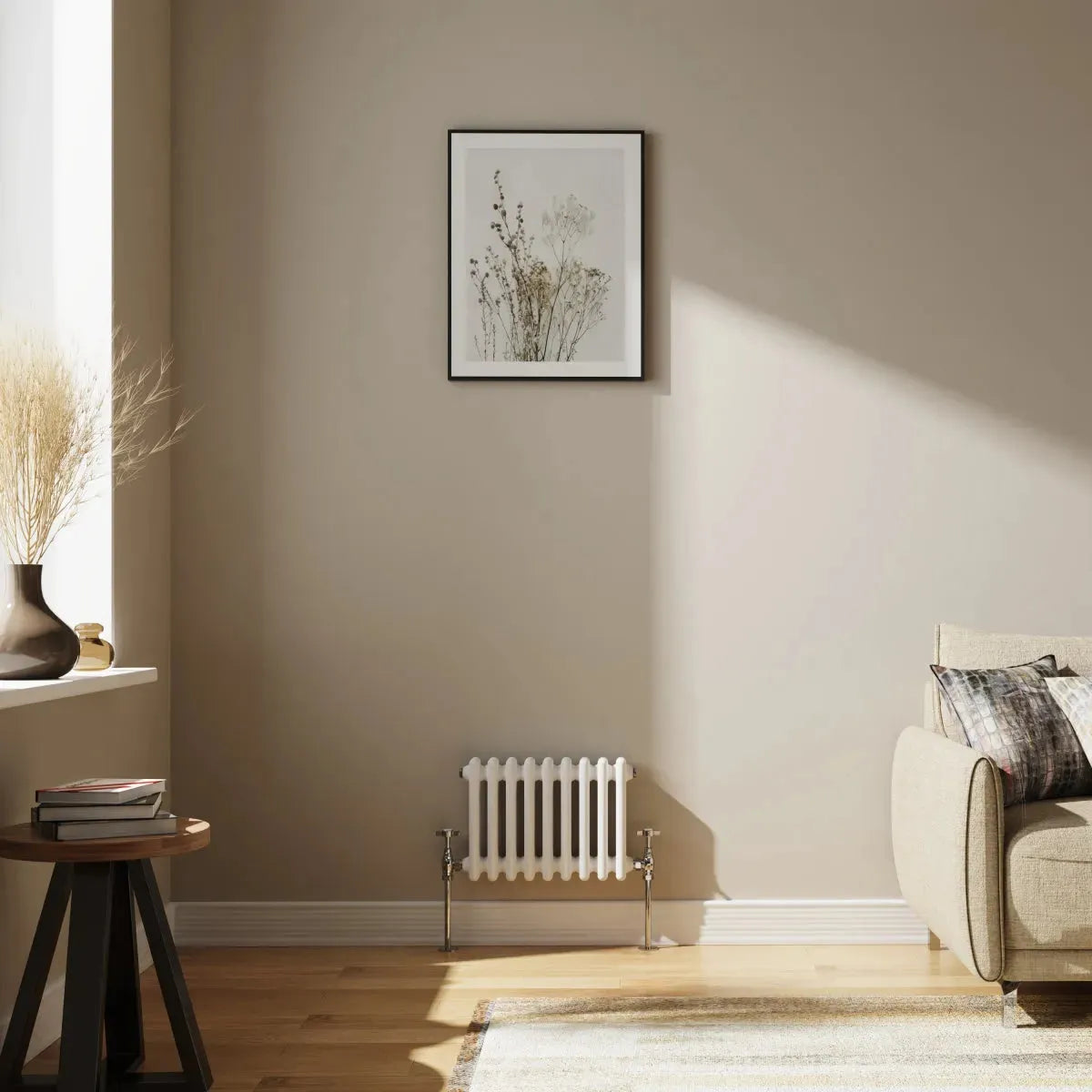 Ferentino - Traditional horizontal column radiator white