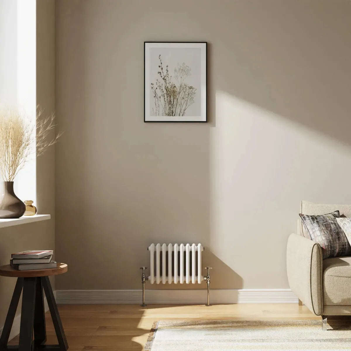 Ferentino - Traditional horizontal column radiator white