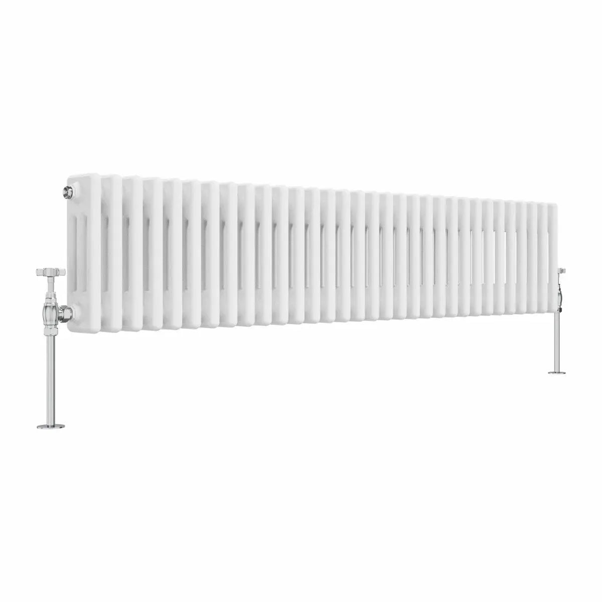 Ferentino - Traditional horizontal column radiator white