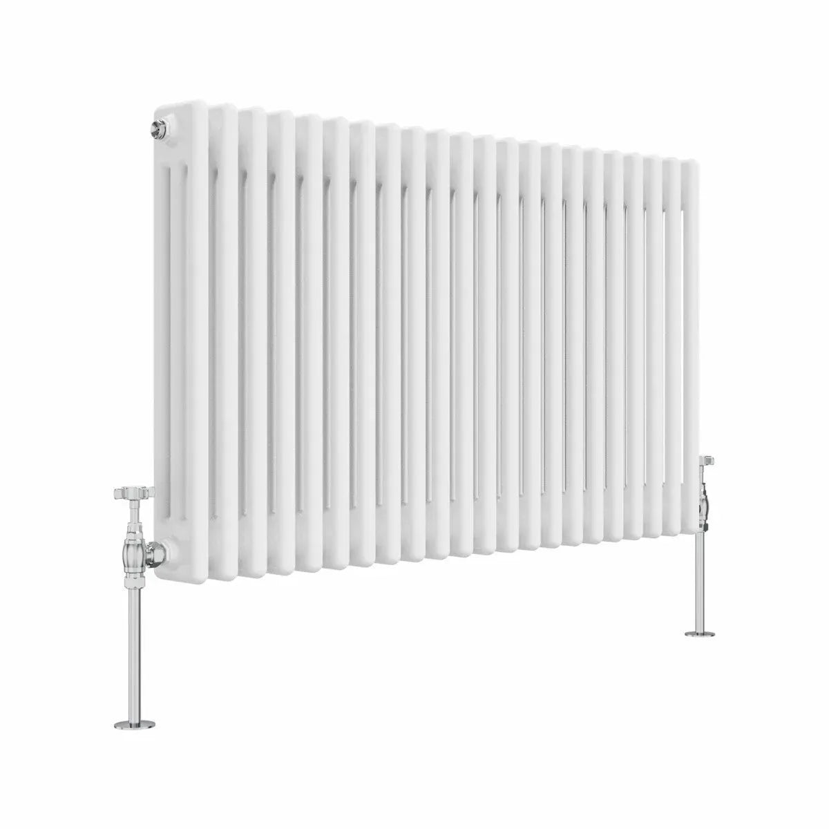 Ferentino - Traditional horizontal column radiator white