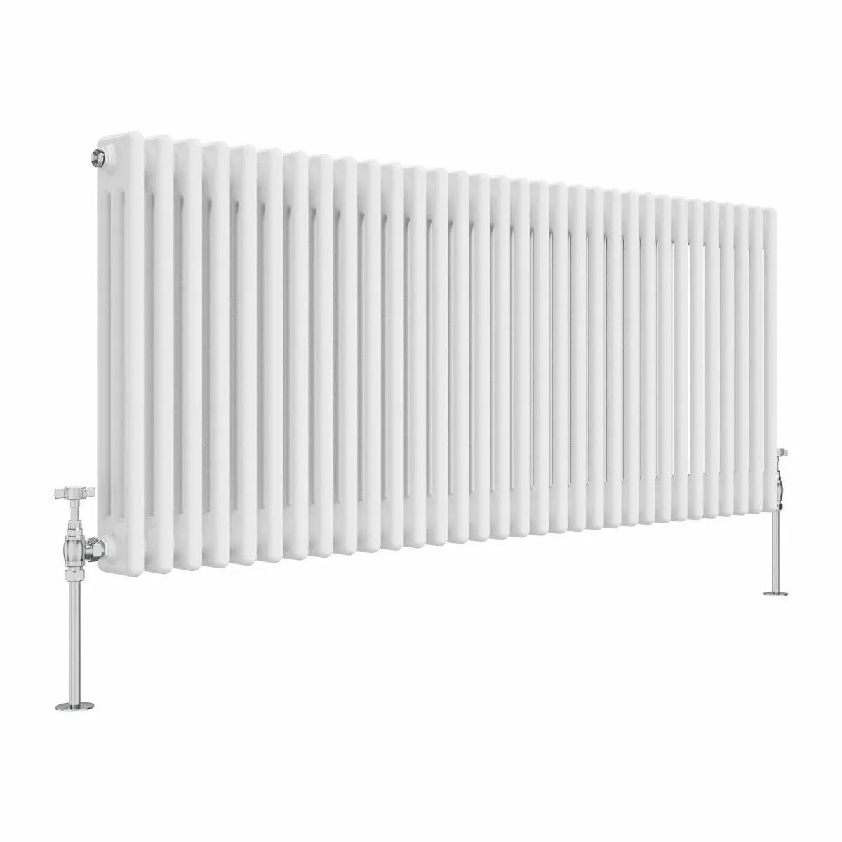 Ferentino - Traditional horizontal column radiator white