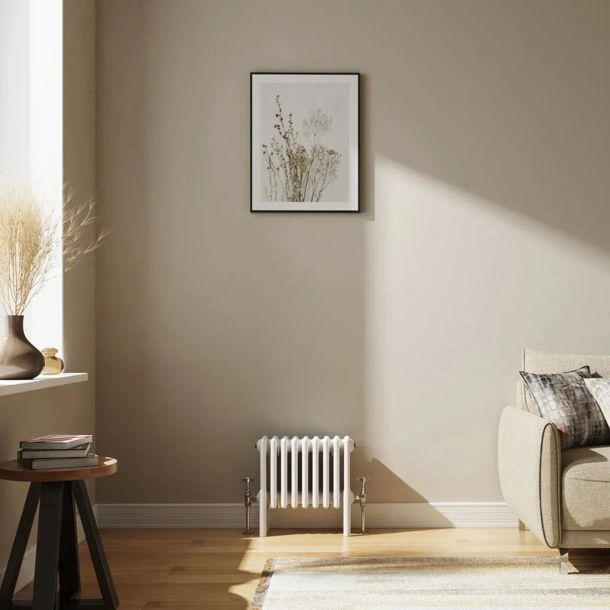 Ferentino - Traditional horizontal column radiator white