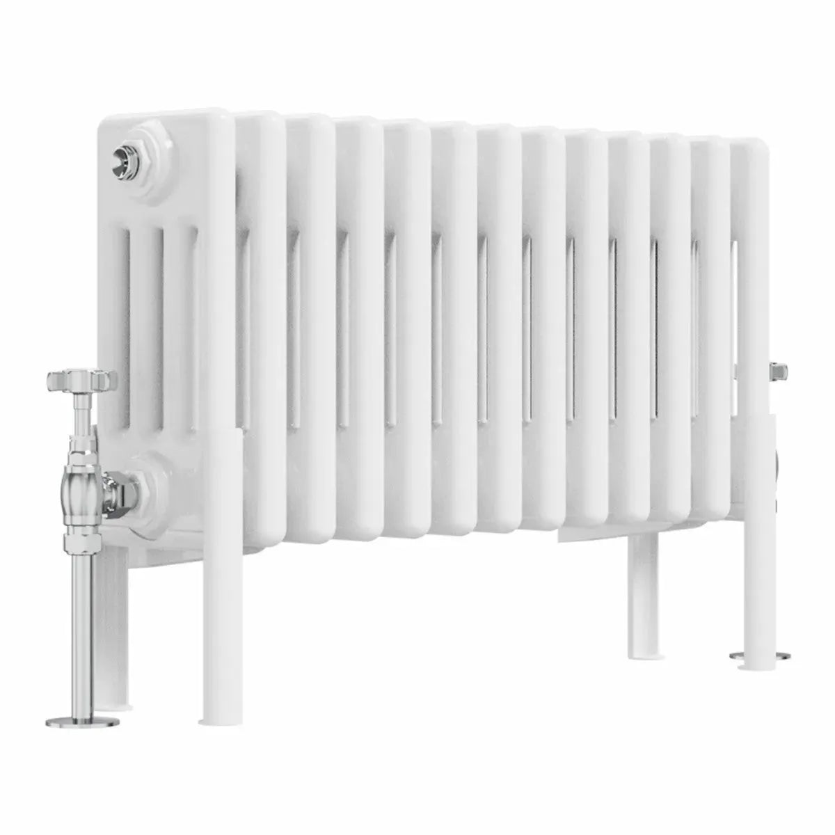 Ferentino - Traditional horizontal column radiator white