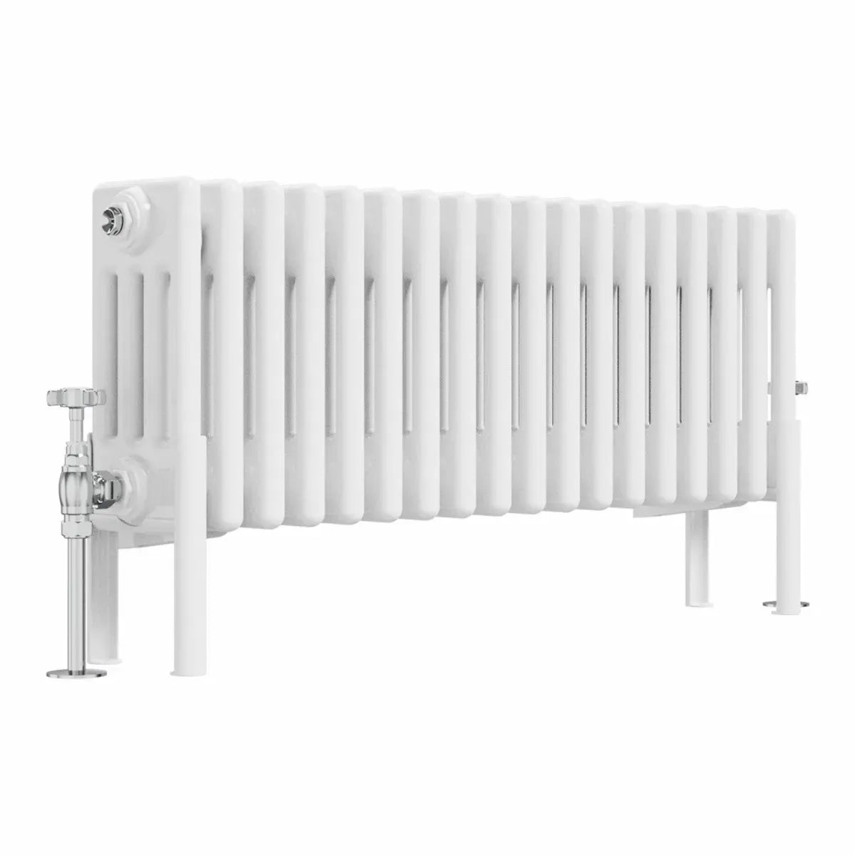 Ferentino - Traditional horizontal column radiator white