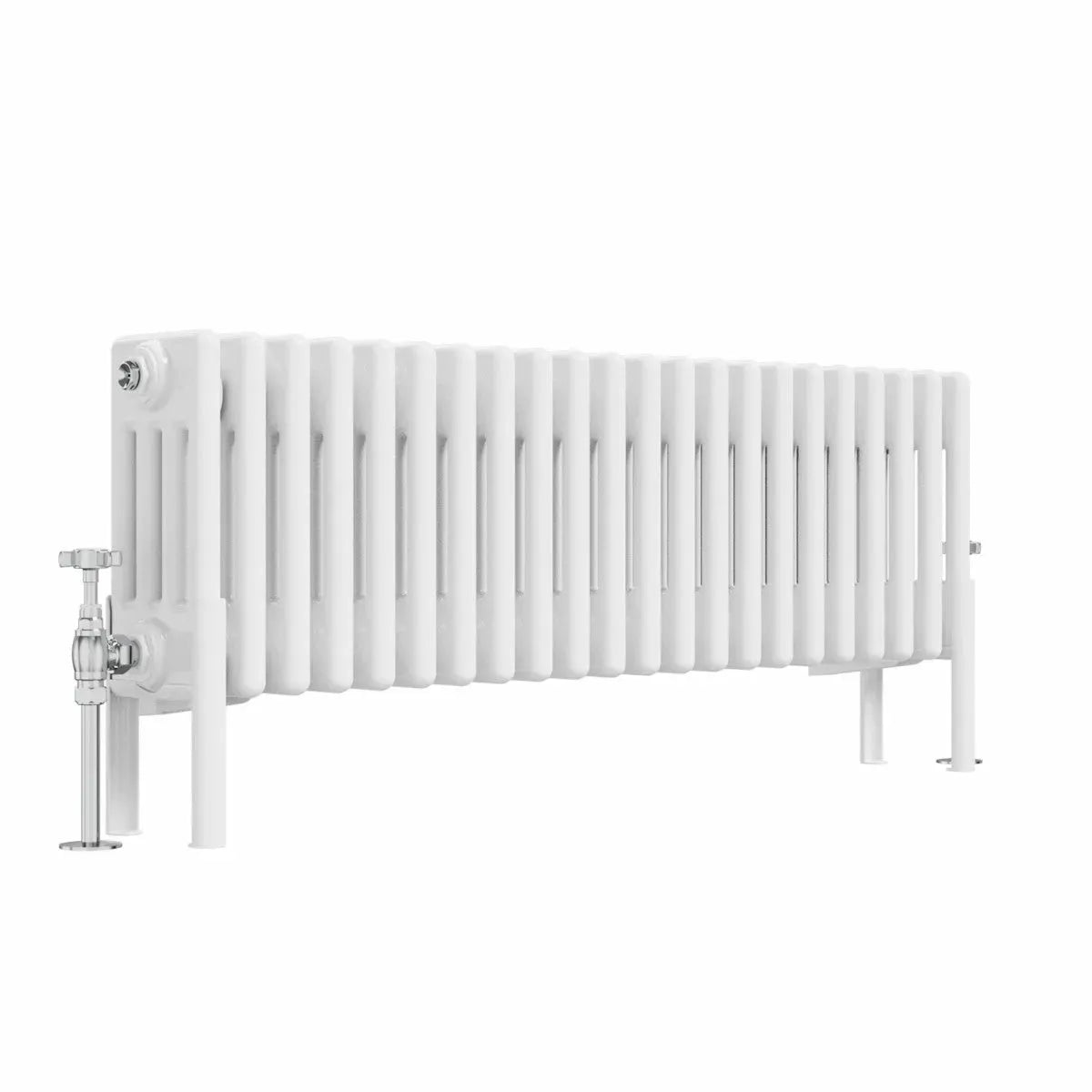 Ferentino - Traditional horizontal column radiator white