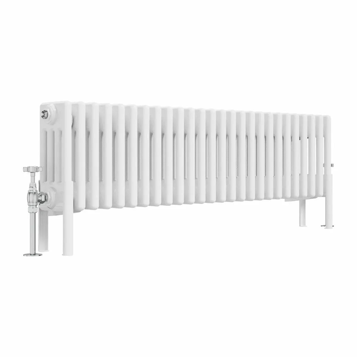 Ferentino - Traditional horizontal column radiator white