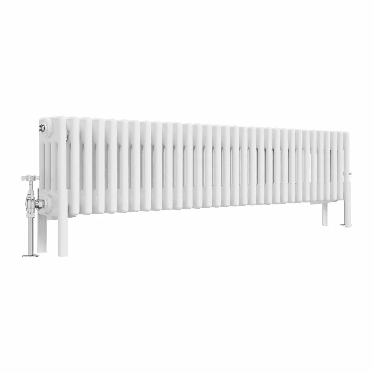 Ferentino - Traditional horizontal column radiator white