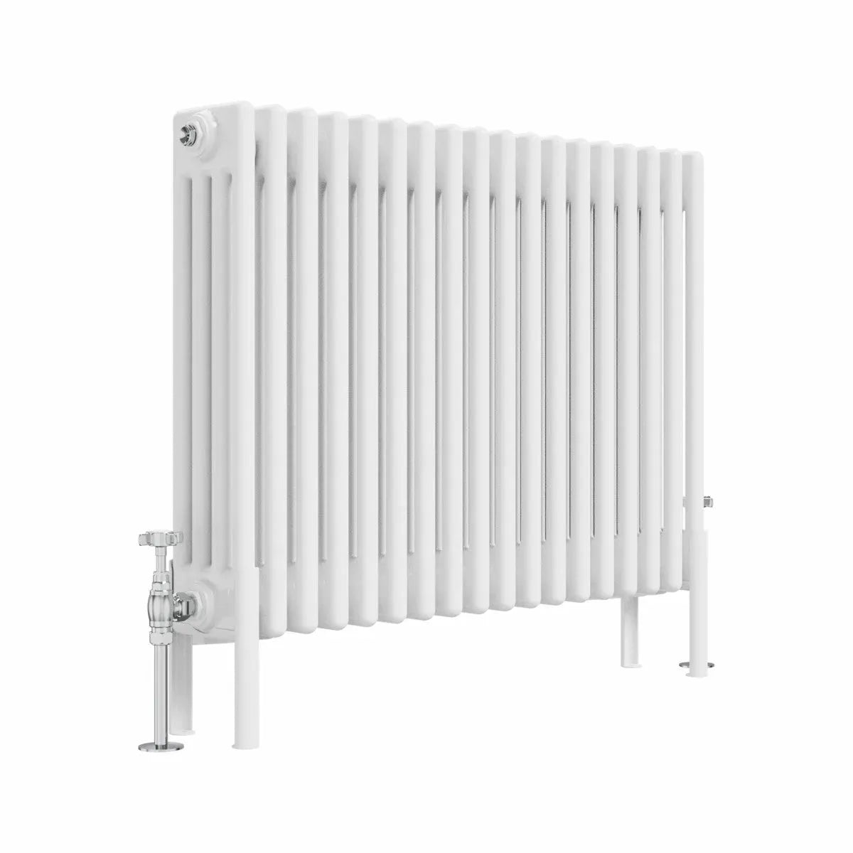 Ferentino - Traditional horizontal column radiator white