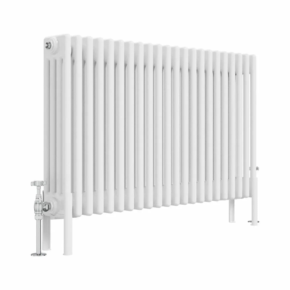 Ferentino - Traditional horizontal column radiator white