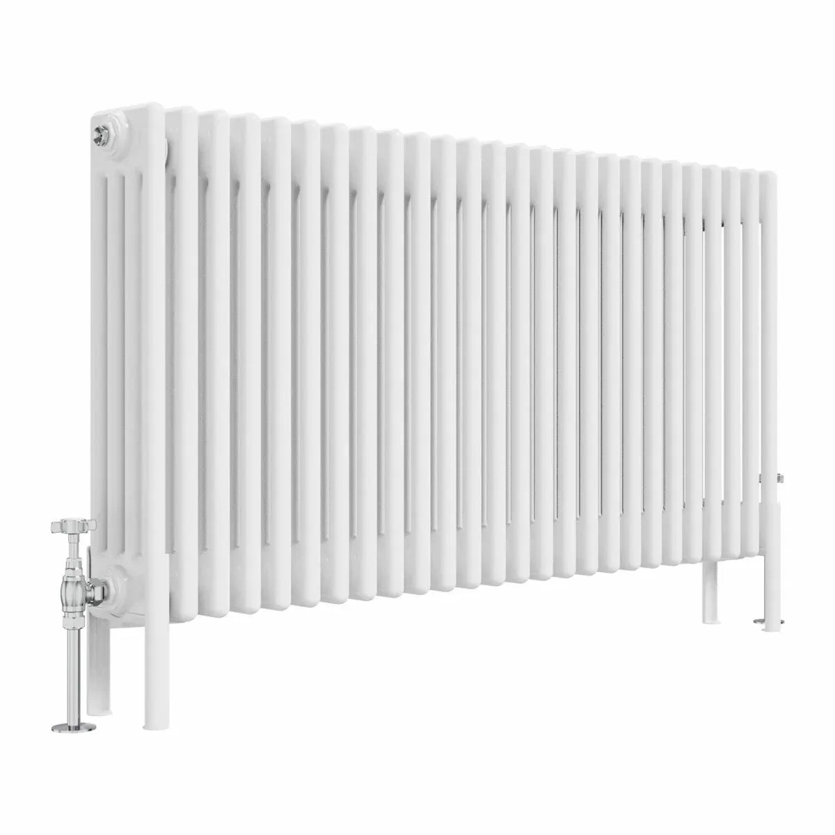 Ferentino - Traditional horizontal column radiator white