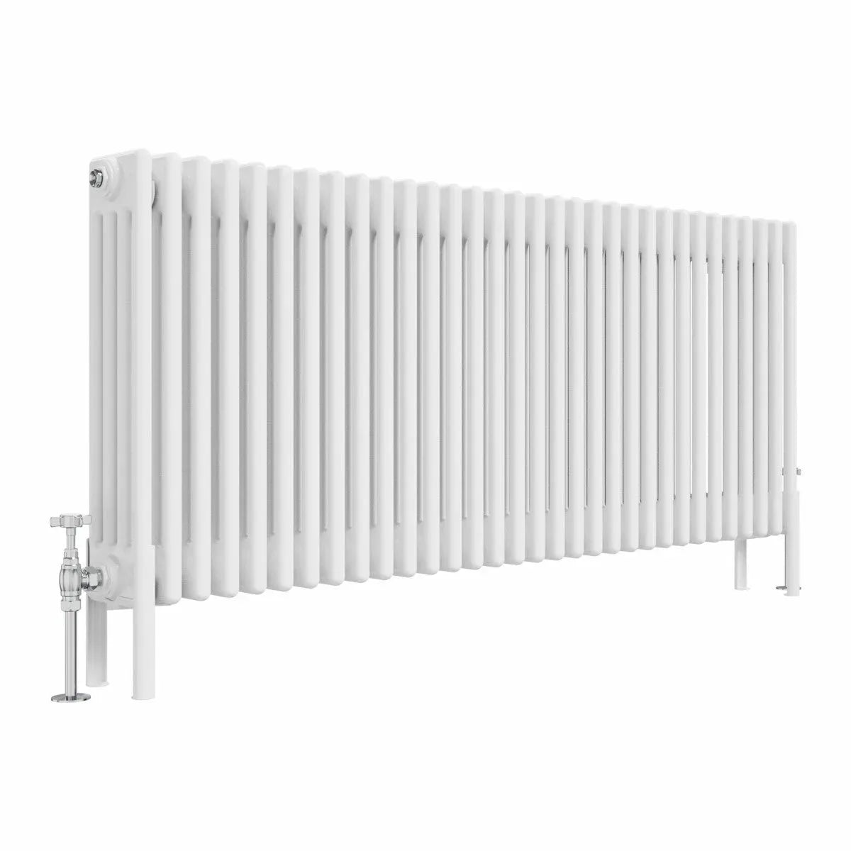 Ferentino - Traditional horizontal column radiator white