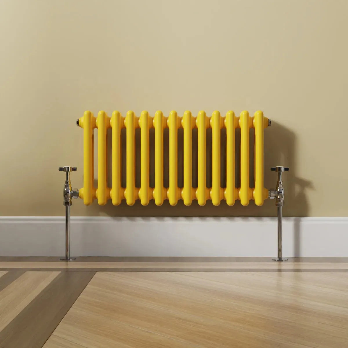 Ferentino - Traditional horizontal column radiator zinc yellow