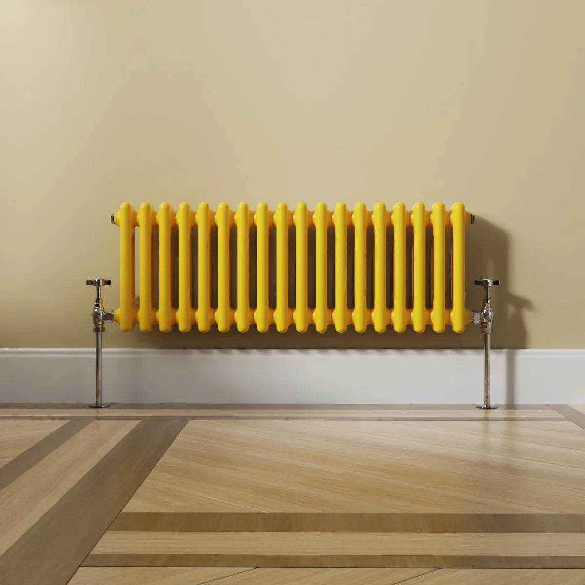 Ferentino - Traditional horizontal column radiator zinc yellow