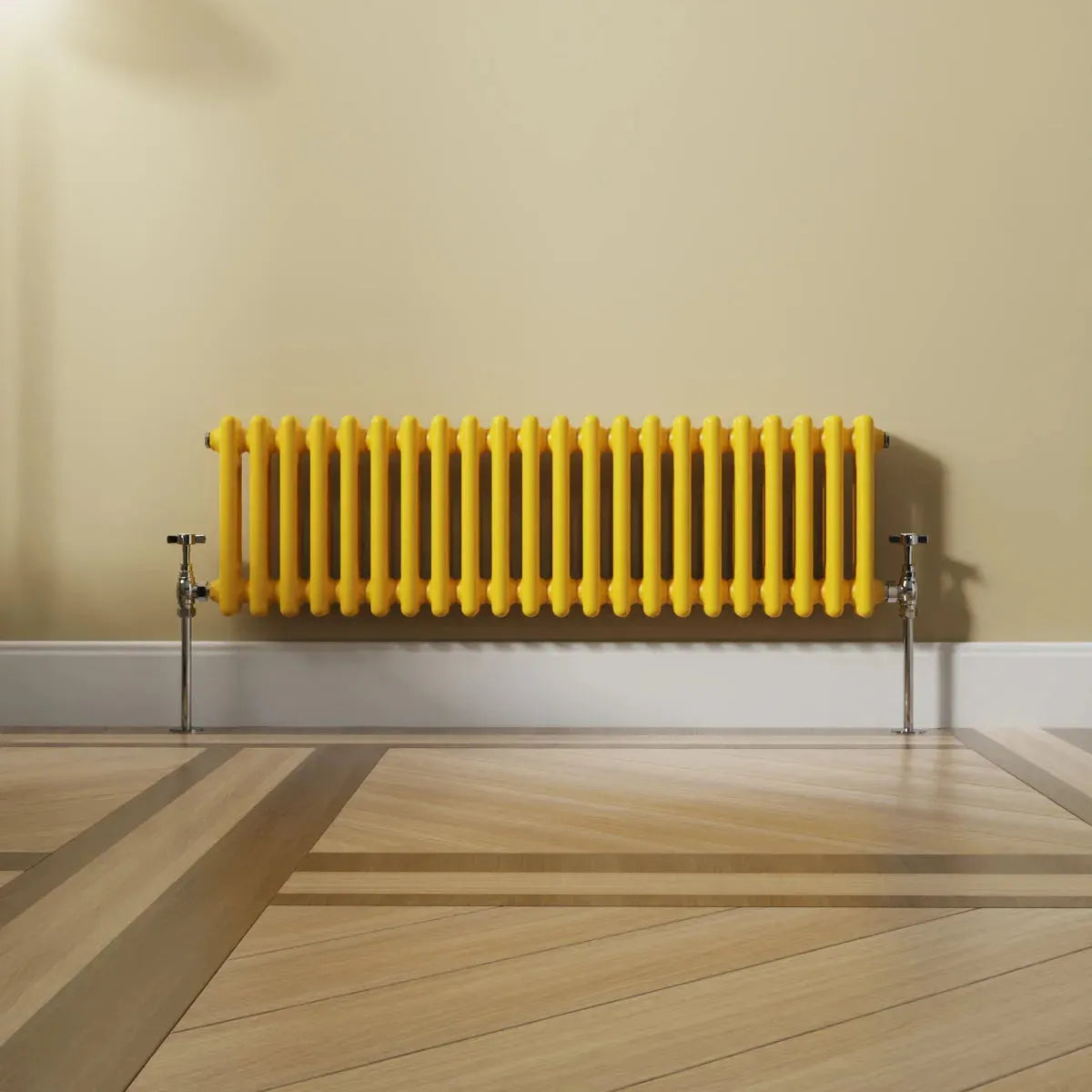 Ferentino - Traditional horizontal column radiator zinc yellow