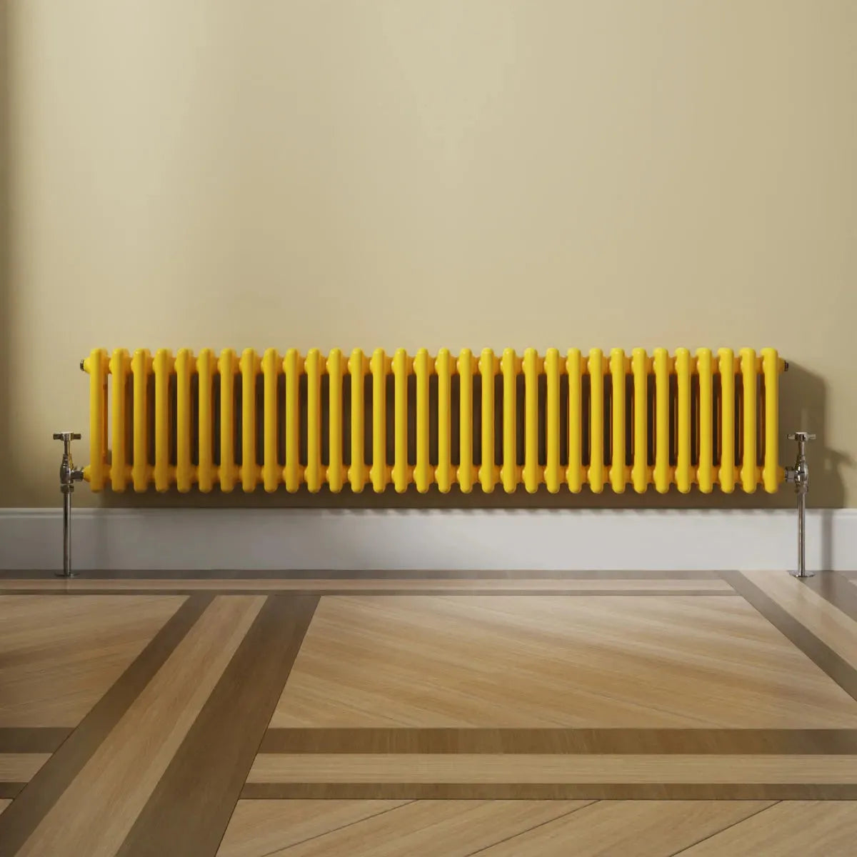 Ferentino - Traditional horizontal column radiator zinc yellow