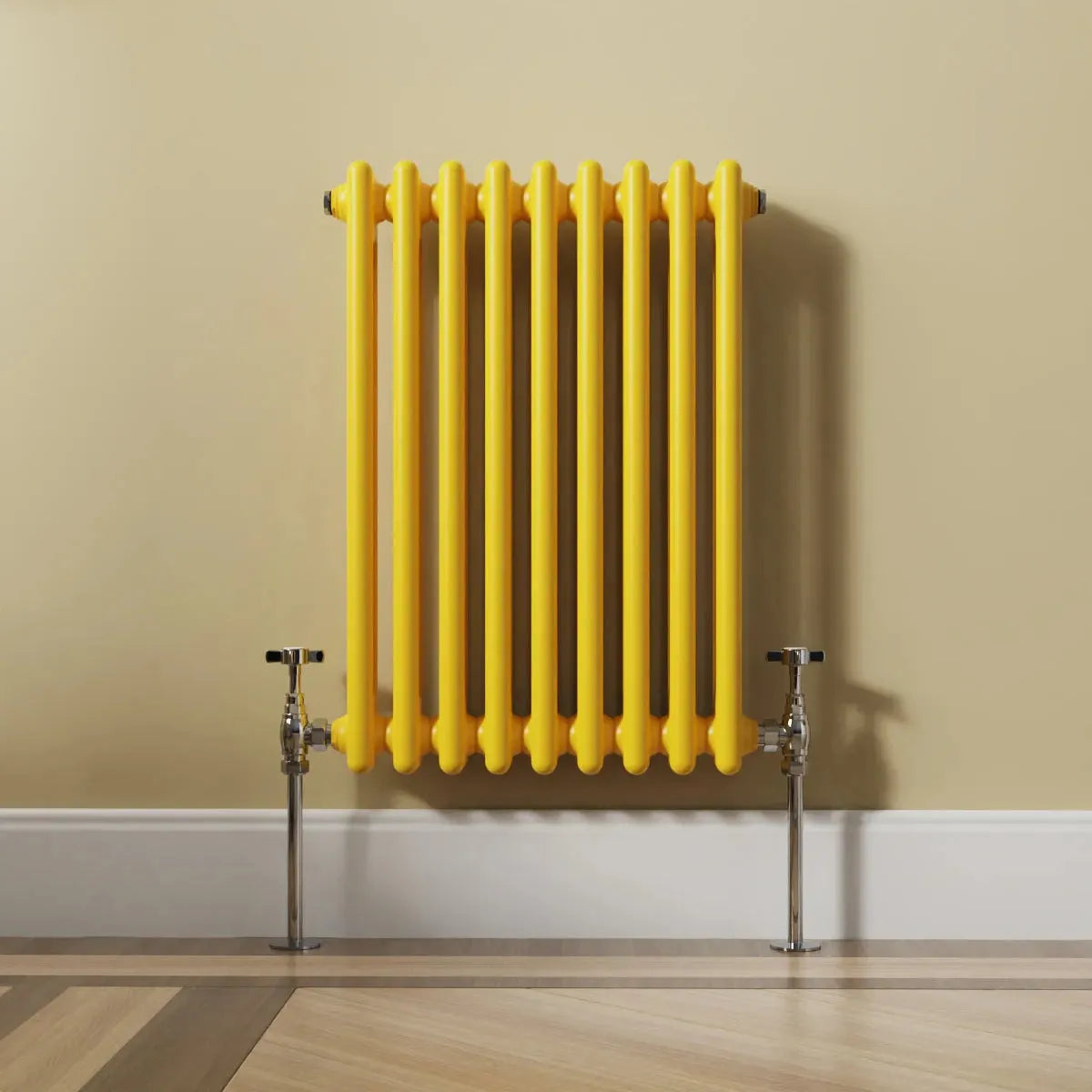 Ferentino - Traditional horizontal column radiator zinc yellow